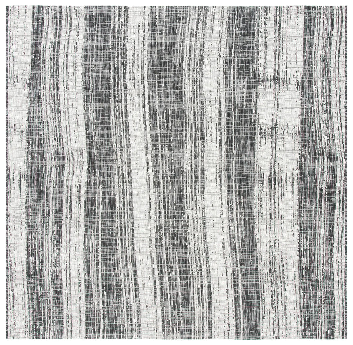 Safavieh Courtyard 6'-7" x 6'-7" Rug in Black / Grey
