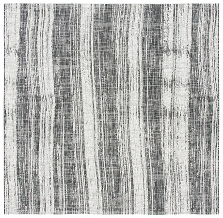 Safavieh Courtyard 6'-7" x 6'-7" Rug in Black / Grey