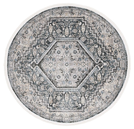 Safavieh Artifact 4'-0" x 4'-0" Rug in Grey / Black