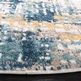 Safavieh Skyler 6'-7" x 6'-7" Rug in Navy / Gold