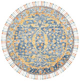 Safavieh Aspen 7'-0" x 7'-0" Rug in Blue / Rust