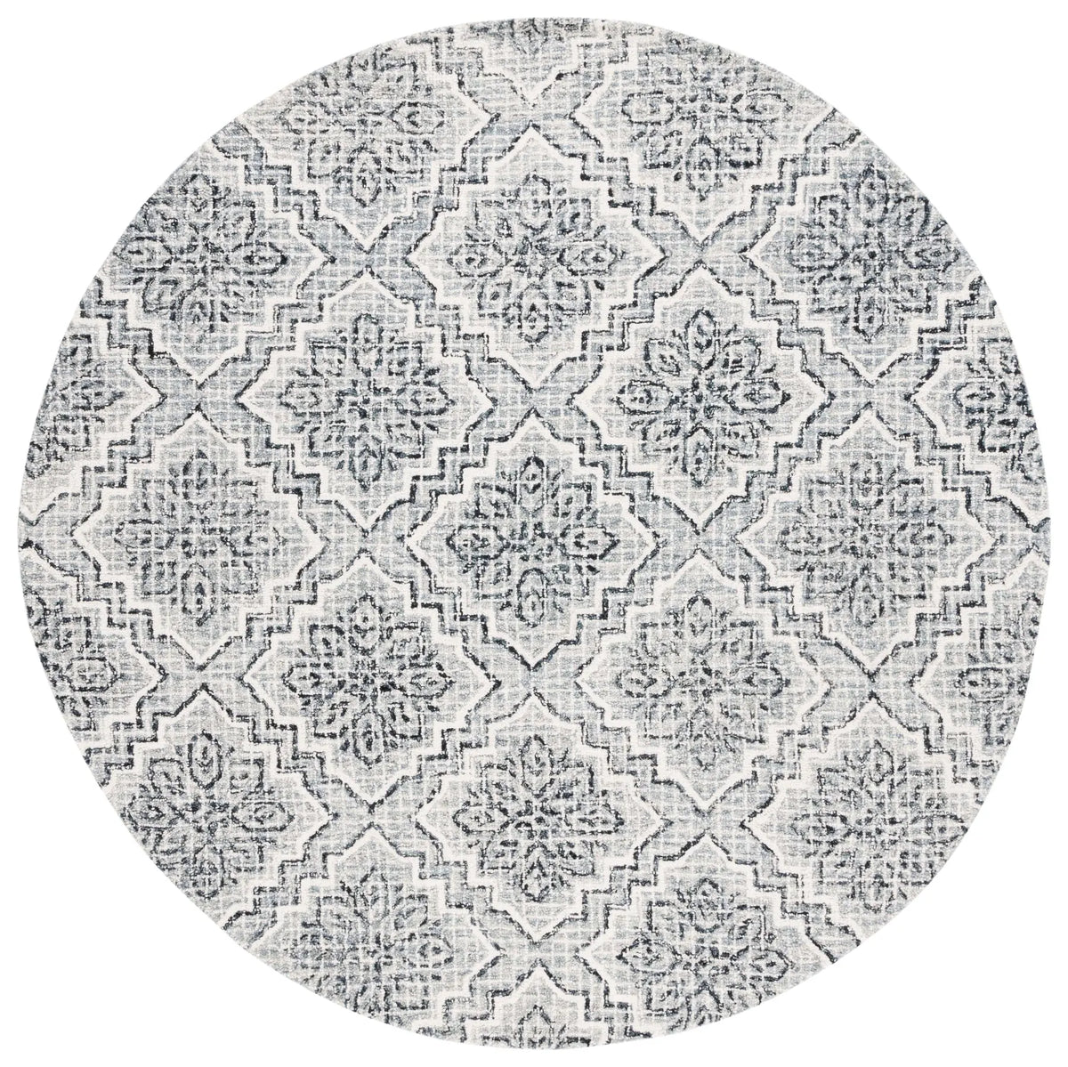 Safavieh Abstract 6'-0" x 6'-0" Rug in Dark Blue / Grey