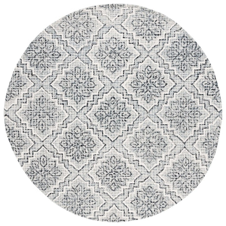 Safavieh Abstract 6'-0" x 6'-0" Rug in Dark Blue / Grey