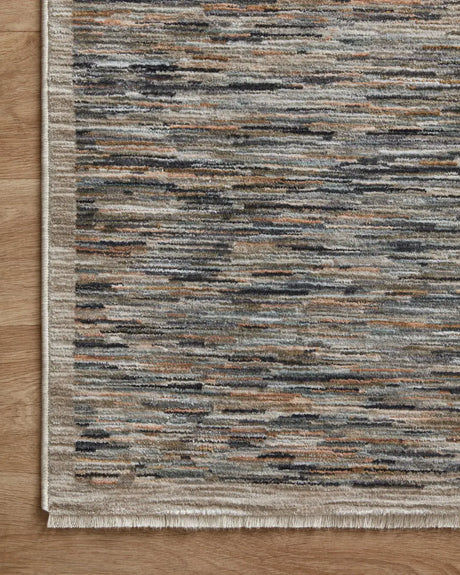 Loloi Soho Soh-03 Multi/Sand Rug - corner on wood