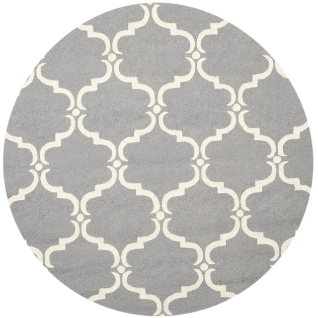 Safavieh Cambridge 6'-0" x 6'-0" Rug in Dark Grey / Ivory