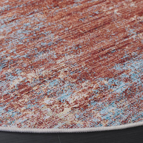 Safavieh Tacoma 6'-0" x 6'-0" Rug in Rust / Aqua