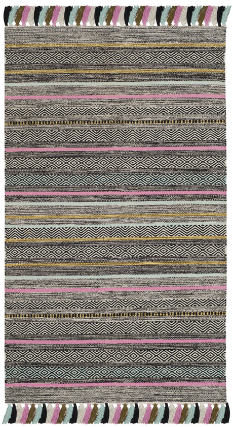 Safavieh Montauk 3'-0" x 5'-0" Rug in Black / Multi