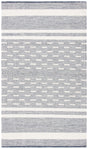 Safavieh Striped Kilim 4'-0" x 6'-0" Rug in Navy / Ivory