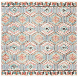 Safavieh Trace 6'-0" x 6'-0" Rug in Ivory / Light Blue