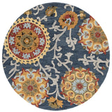 Safavieh Blossom 6'-0" x 6'-0" Rug in Navy / Multi
