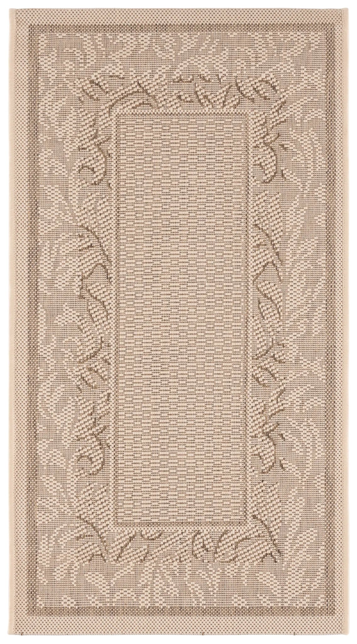 Safavieh Courtyard 2'-0" x 3'-7" Rug in Natural / Brown