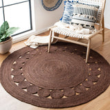 Safavieh Natural Fiber 5'-0" x 5'-0" Rug in Brown