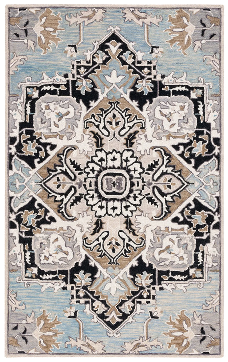 Safavieh Aspen 4'-0" x 6'-0" Rug in Blue / Black