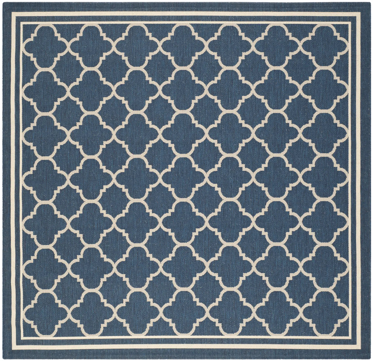Safavieh Courtyard 7'-10" x 7'-10" Rug in Navy / Beige