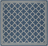 Safavieh Courtyard 7'-10" x 7'-10" Rug in Navy / Beige
