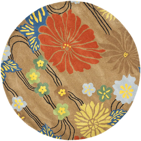 Safavieh Soho 6'-0" x 6'-0" Rug in Brown / Multi
