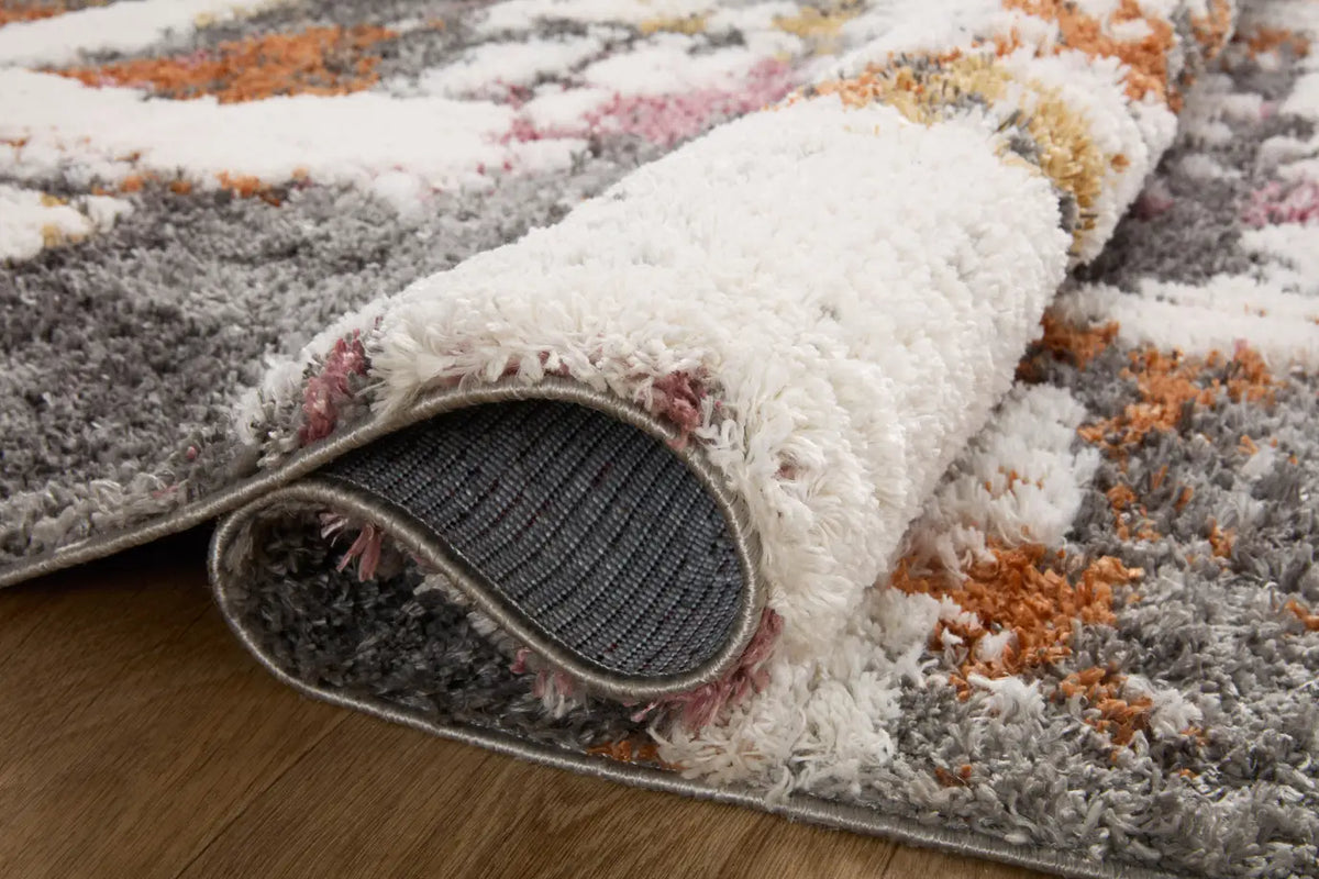 Loloi Levitt Shag Lev-04 Grey/Multi Rug - pile height