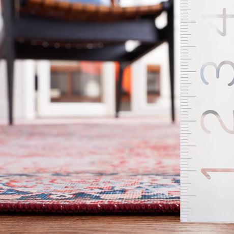 Safavieh Tucson 4'-0" x 6'-0" Rug in Rust / Navy