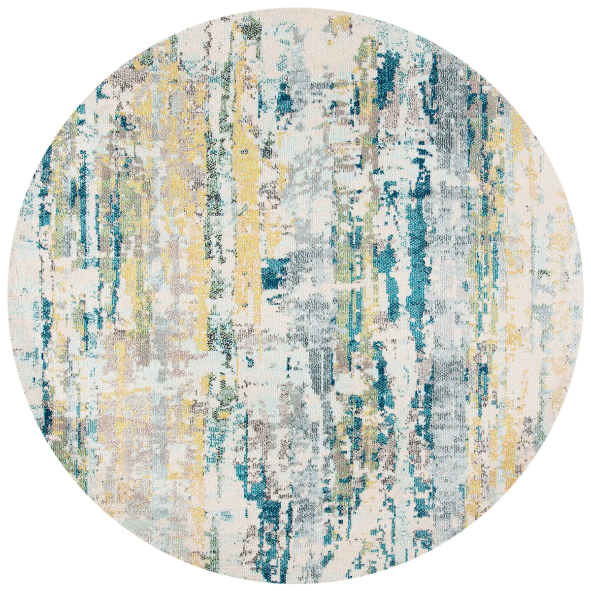 Safavieh Madison 200 6'-7" x 6'-7" Rug in Beige / Olive