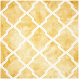 Safavieh Dip Dye 7'-0" x 7'-0" Rug in Gold / Ivory