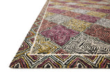 Loloi Spectrum Spe-03 Charcoal/Multi Rugs - rug corner
