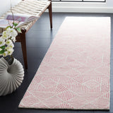 Safavieh Abstract 2'-3" x 8'-0" Rug in Pink / Ivory