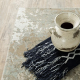 Oriental Weavers Sphinx Evolution 0960A Beige/ Grey Rugs - corner detail