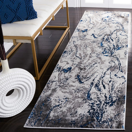 Safavieh Craft 2'-3" x 8'-0" Rug in Grey / Blue