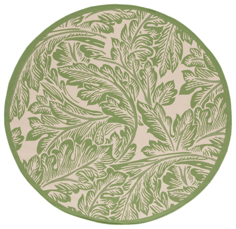 Safavieh Courtyard 6'-7" x 6'-7" Rug in Natural / Olive