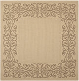 Safavieh Courtyard 7'-10" x 7'-10" Rug in Natural / Brown