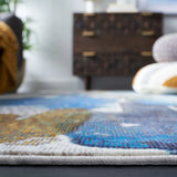 Safavieh Aria 4'-0" x 6'-0" Rug in Ivory / Navy