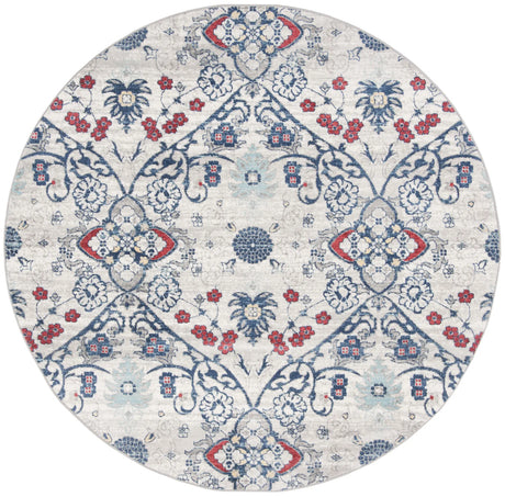 Safavieh Brentwood 6'-7" x 6'-7" Rug in Navy / Grey