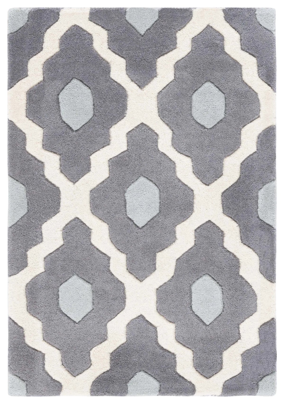 Safavieh Chatham 2'-0" x 3'-0" Rug in Ivory / Dark Grey