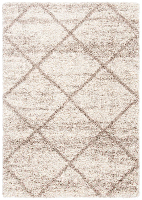 Safavieh Hudson Shag 4'-0" x 6'-0" Rug in Multi Ivory / Beige