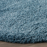 Safavieh Shag 4'-0" x 4'-0" Rug in Turquoise