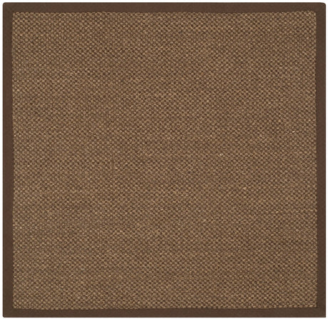 Safavieh Natural Fiber 4'-0" x 4'-0" Rug in Brown / Brown