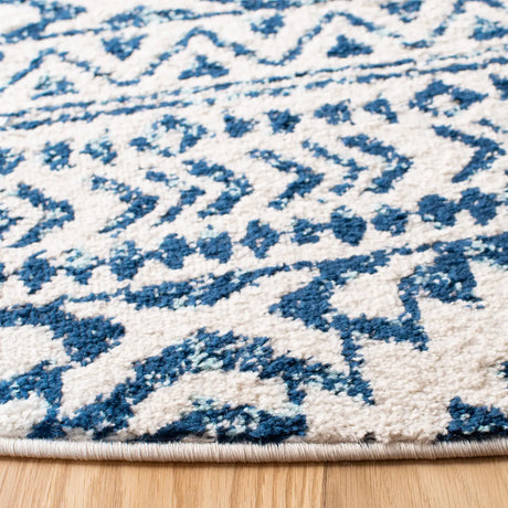 Safavieh Tulum 10'-0" x 10'-0" Rug in Ivory / Navy