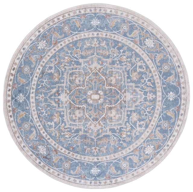 Safavieh Ellwood 6'-5" x 6'-5" Rug in Blue / Beige