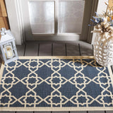 Safavieh Courtyard 2'-0" x 3'-7" Rug in Navy / Beige