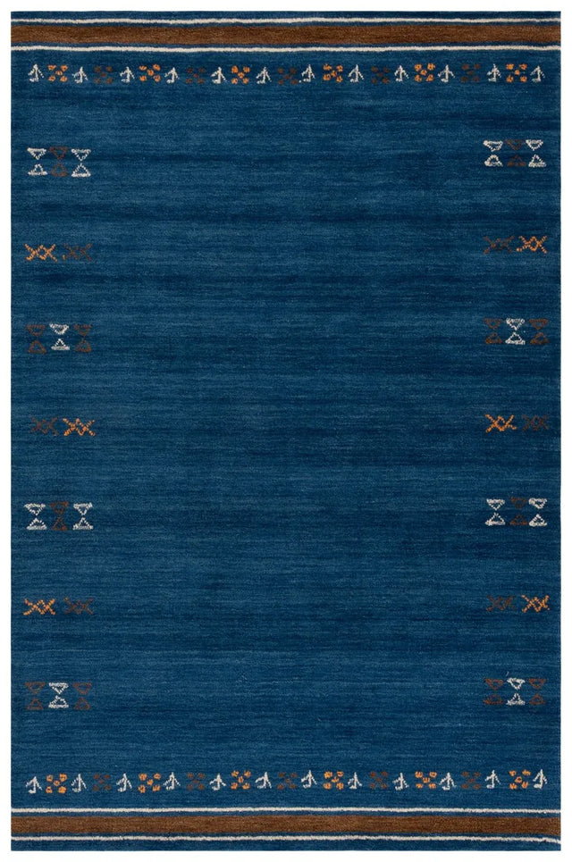 Safavieh Himalaya 5'-0" x 8'-0" Rug in Blue / Rust
