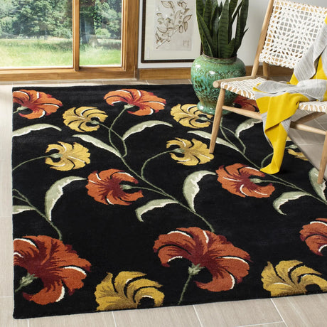 Safavieh Soho 3'-6" x 5'-6" Rug in Black / Multi