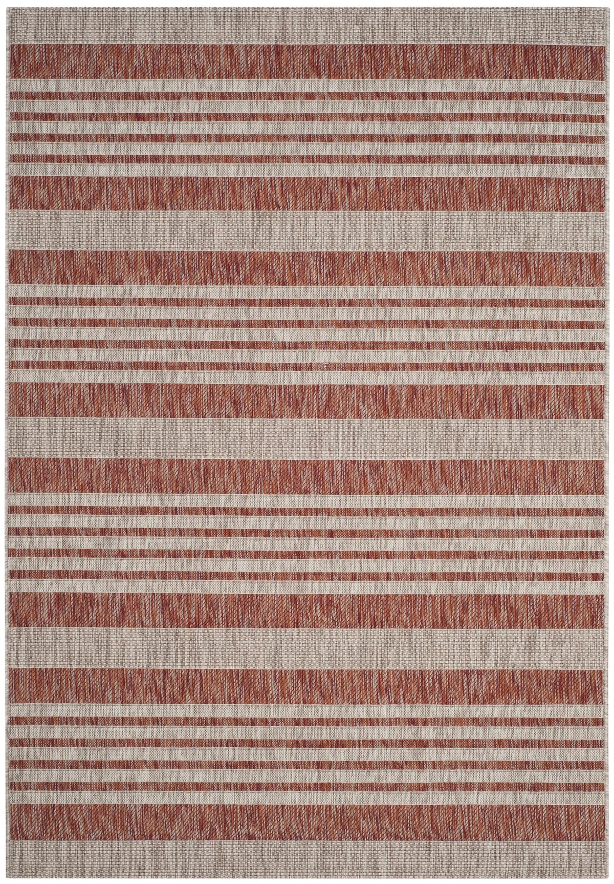 Safavieh Courtyard 5'-3" x 7'-7" Rug in Red / Beige