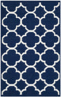Safavieh Dhurries 3'-0" x 5'-0" Rug in Navy / Ivory