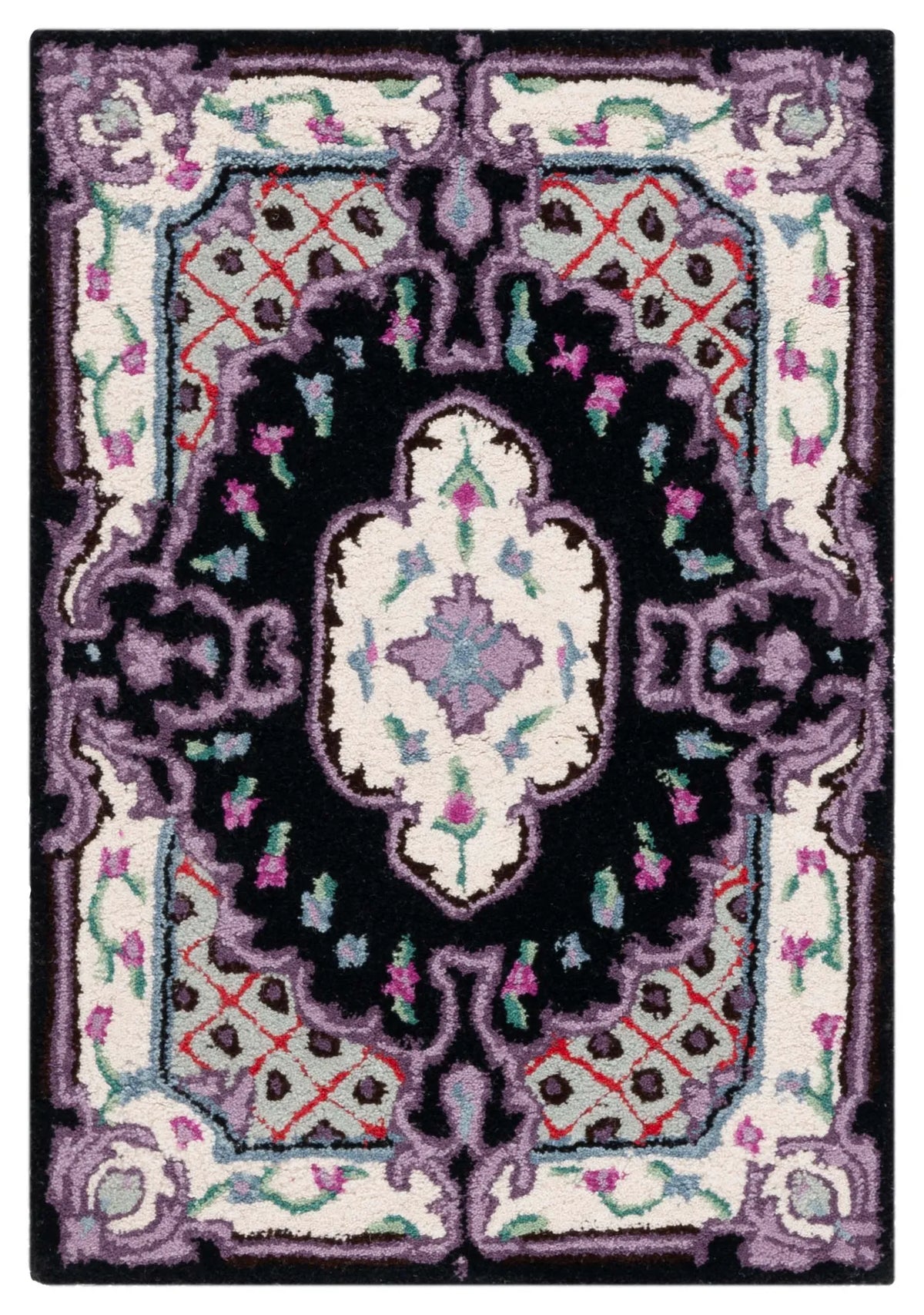 Safavieh Bellagio 2'-0" x 3'-0" Rug in Black / Ivory