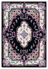 Safavieh Bellagio 2'-0" x 3'-0" Rug in Black / Ivory