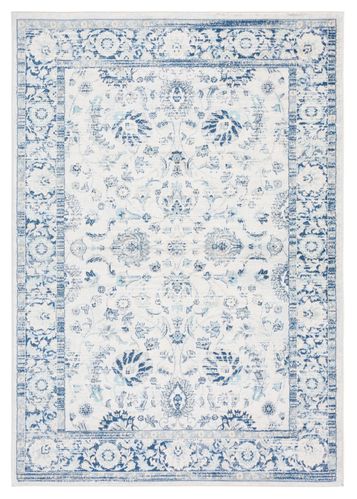 Safavieh Brentwood 4'-0" x 6'-0" Rug in Blue / Light Grey