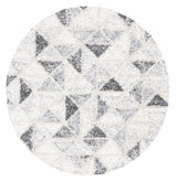 Safavieh Berber Shag 6'-7" x 6'-7" Rug in Grey / Ivory