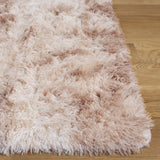 Safavieh Rainbow Shag 4'-0" x 6'-0" Rug in Beige