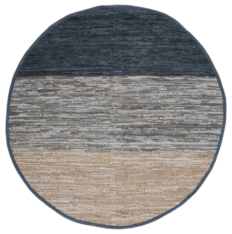 Safavieh Vintage Leather 7'-0" x 7'-0" Rug in Blue / Grey