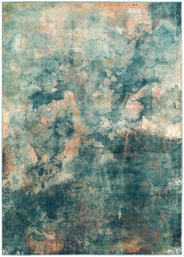 Safavieh Constellation Vintage 4'-0" x 5'-7" Rug in Light Blue / Multi